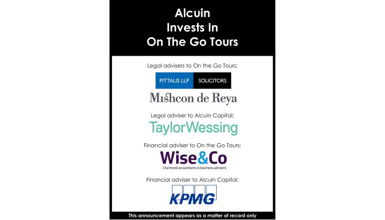 Alcuin invests in On The Go Tours-1