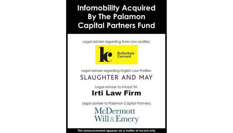 Infomobility Acquired By The Palamon Capital Partners Fund-1