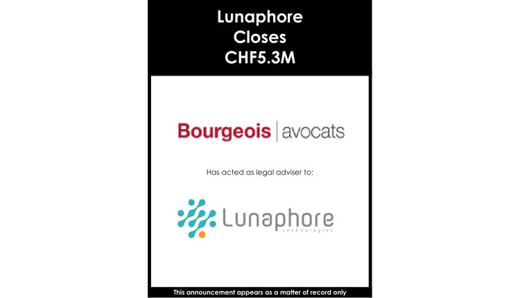 Lunaphore Closes CHF5.3M-1