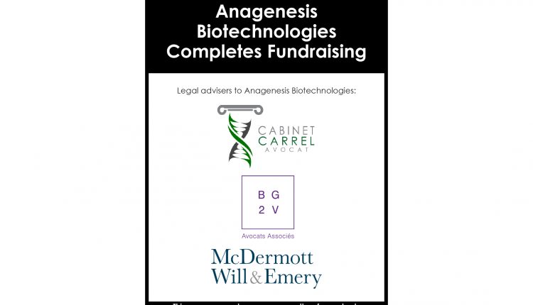 Anagenesis Biotechnologies completes fundraising