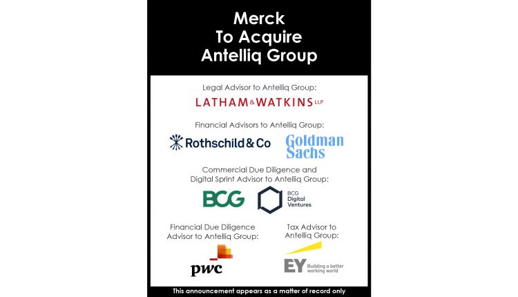 Merck To Acquire Antelliq Group
