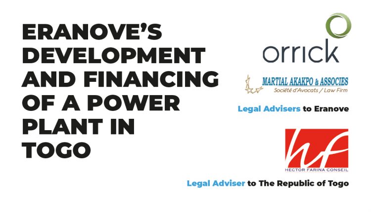 Eranove's development and financing of a power plant in Togo
