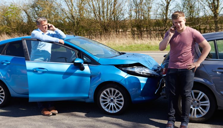 Drivers calling insurers after a collision