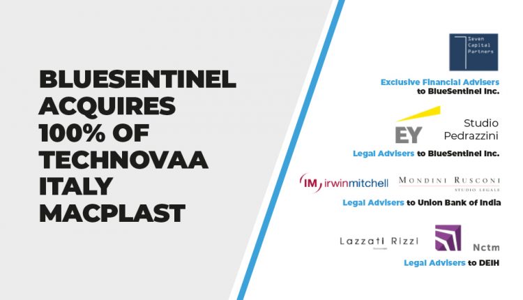Bluesentinel Acquires 100% OF Technovaa Italy Macplast