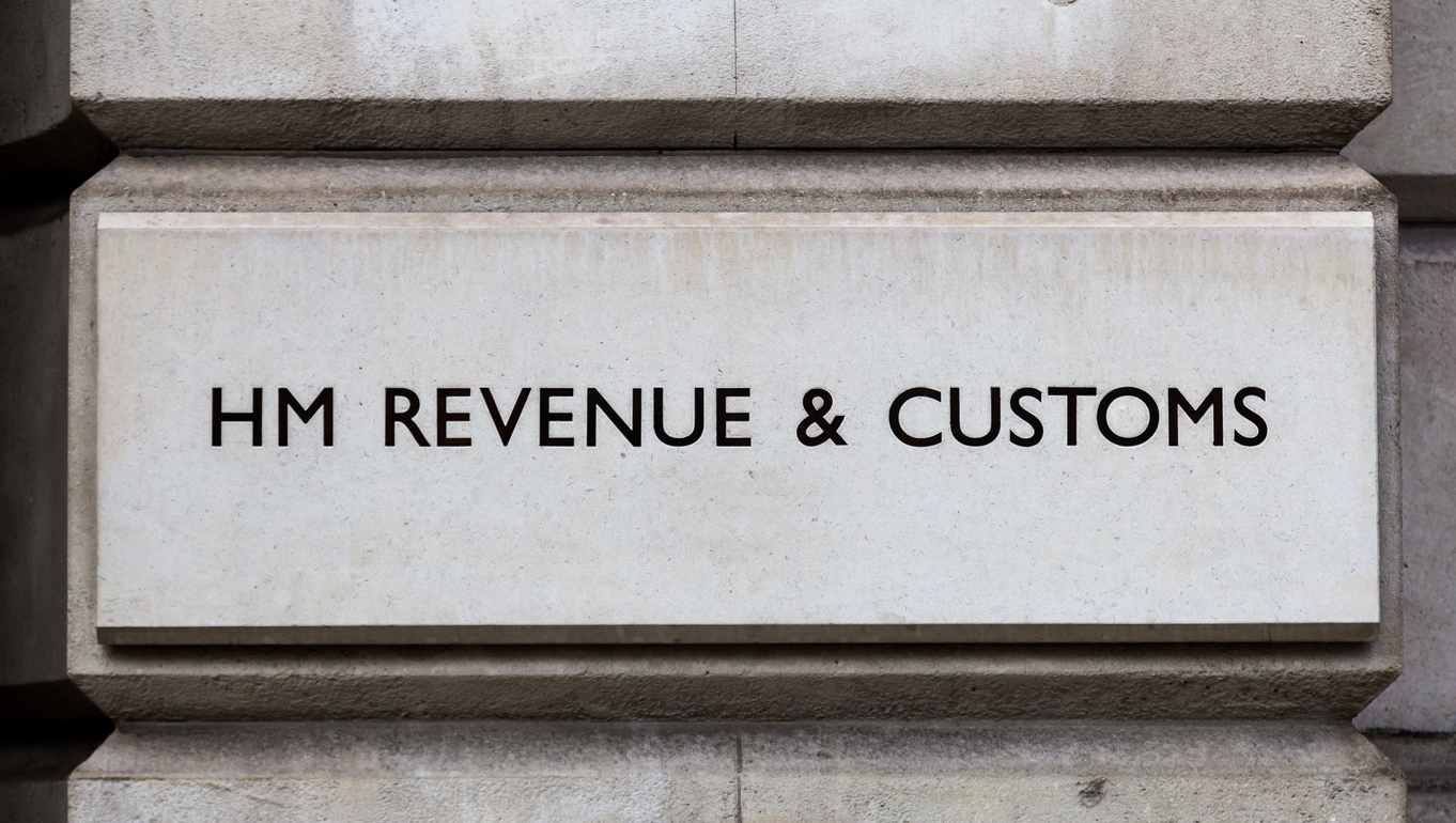 HM Revenue & Customs sign on London office