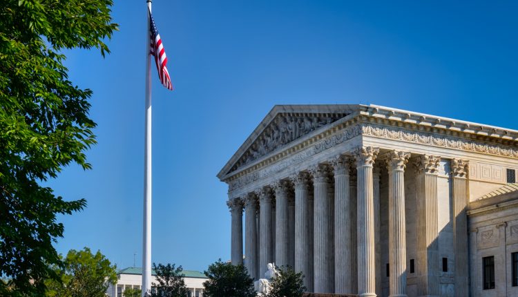 Supreme Court of the United States and nearby flagpole