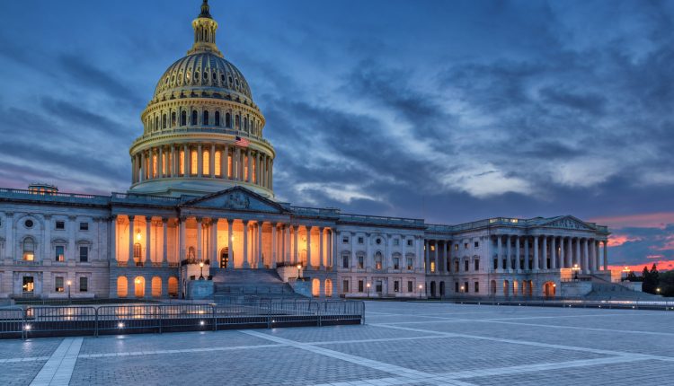 US Capitol Building at twilight