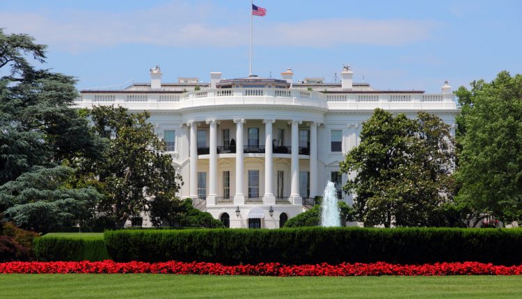 The White House garden view