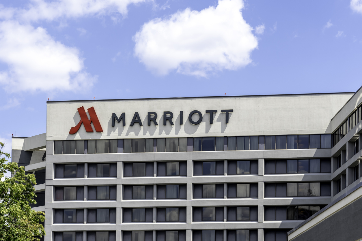 Marriott building near Pearson Airport in Mississauga, Ontario, Canada.