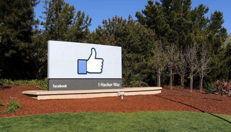 Facebook Like Button sign in Menlo Park, California