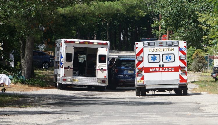 Ambulances at a road accident