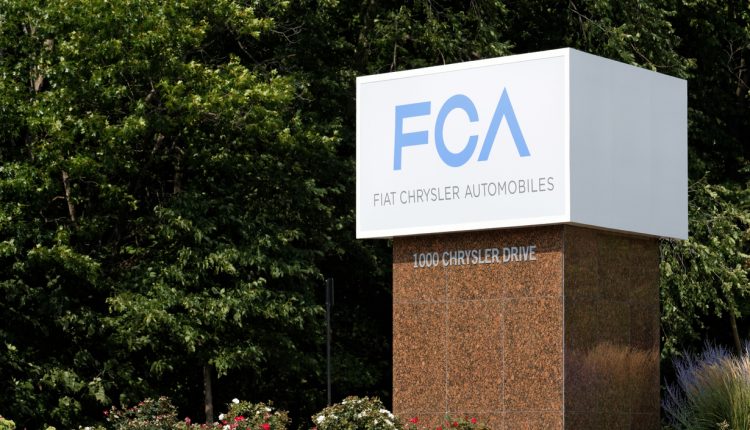 Fiat Chrysler World Headquarters entrance sign