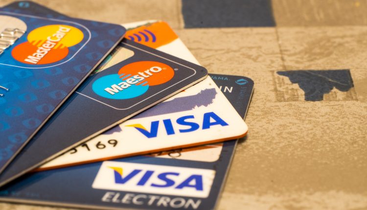 Credit and debit cards from MasterCard, Maestro and Visa