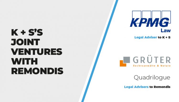KPMG Law advised German stock listed K+S AG on the establishment of a 50/50 joint venture with Remondis Group