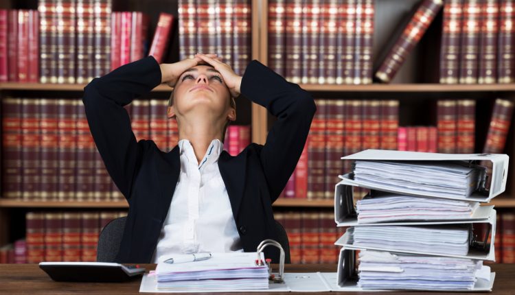 Stressed Female Accountant