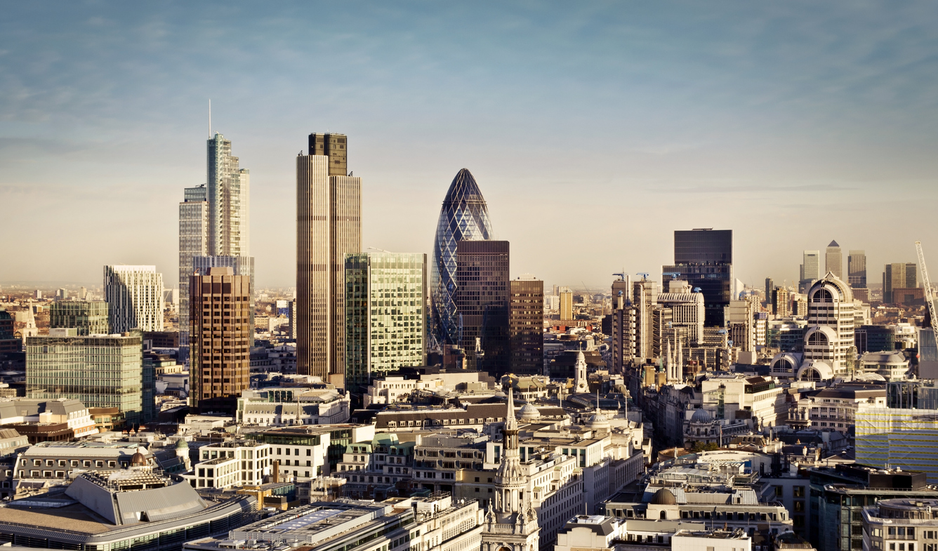 A view of the City of London's financial hub