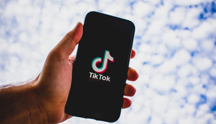 TikTok app on smartphone screen