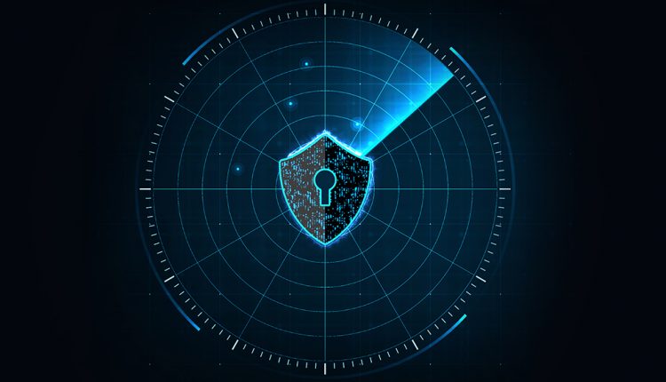 Online privacy shield concept image
