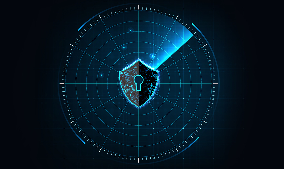 Online privacy shield concept image