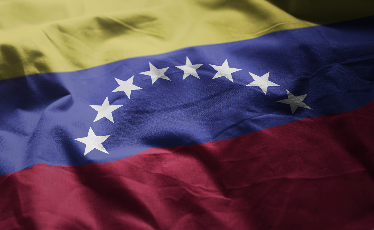 Venezuela Flag Close Up