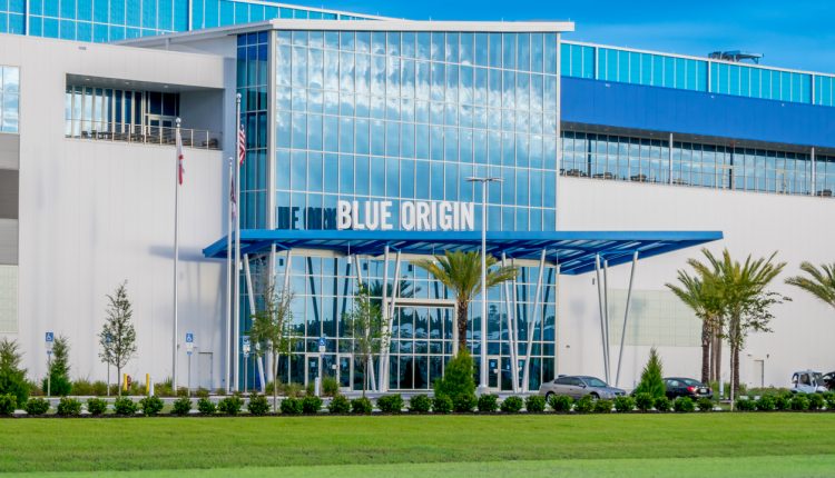 Blue origin production facility, Florida, owned by billionaire Jeff Bezos