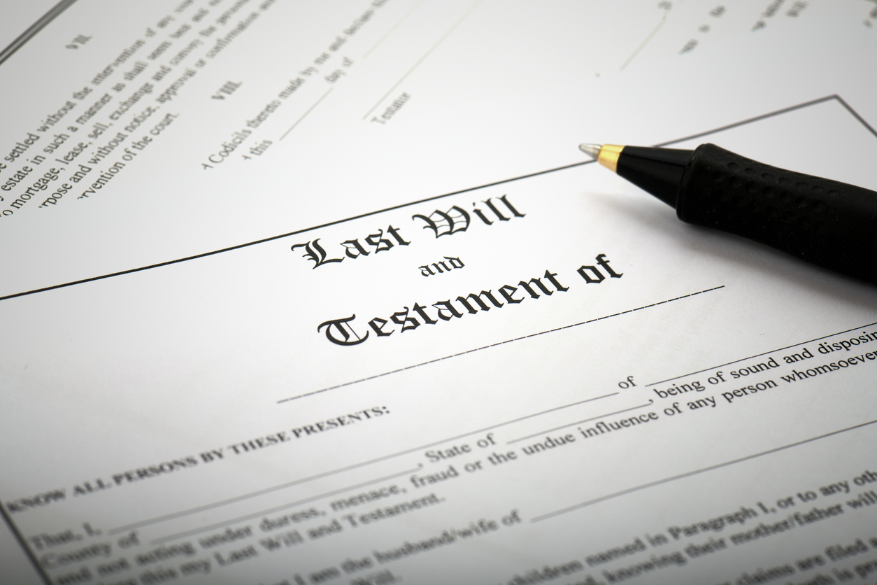 Signing a will