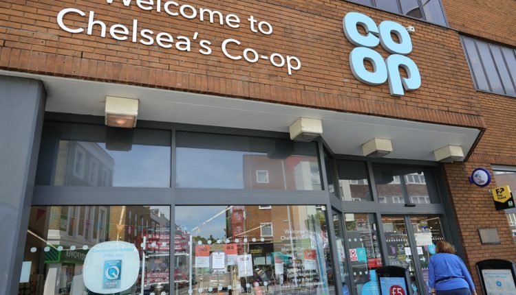 The retail shop of co-op in Chelsea, London.