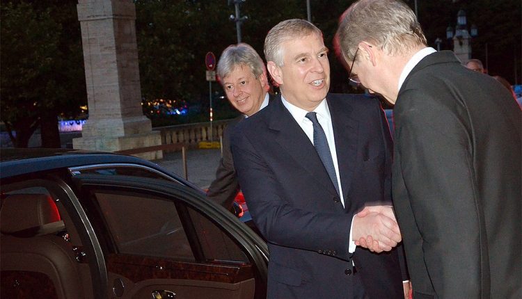 Prince Andrew, Duke of York visiting the New Town Hall in Hanover