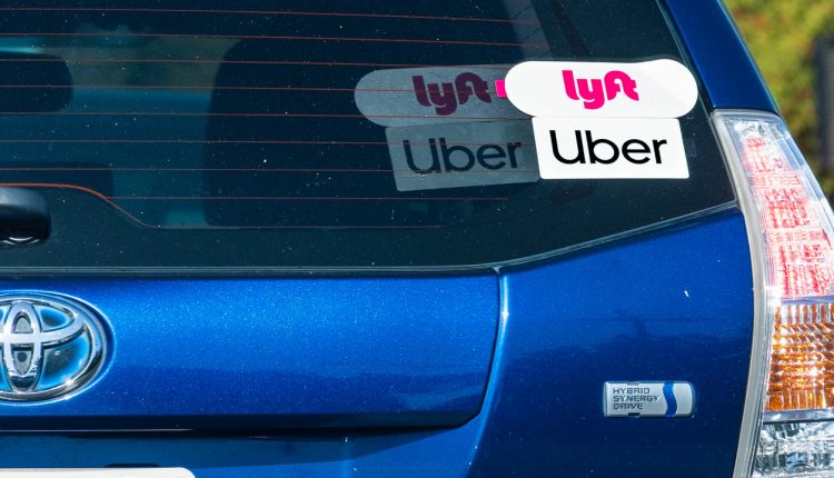 Vehicle offering rides for UBER and LYFT
