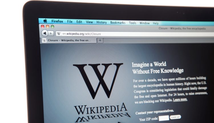 Wikipedia website internet blackout