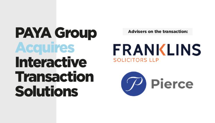 Franklins Solicitors LLP advised on the transaction.