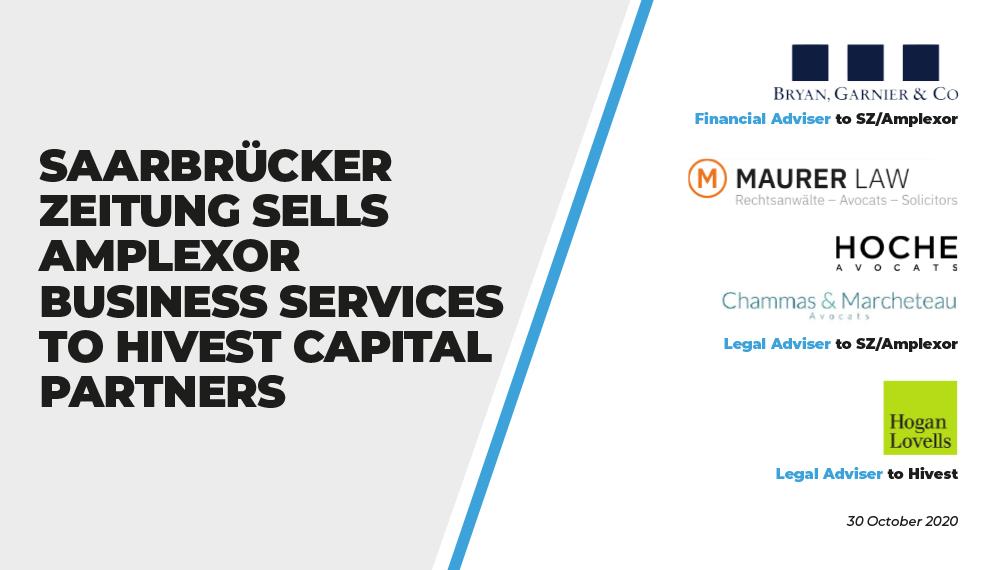 Saarbrücker Zeitung sells Amplexor Business Services to Hivest Capital Partners