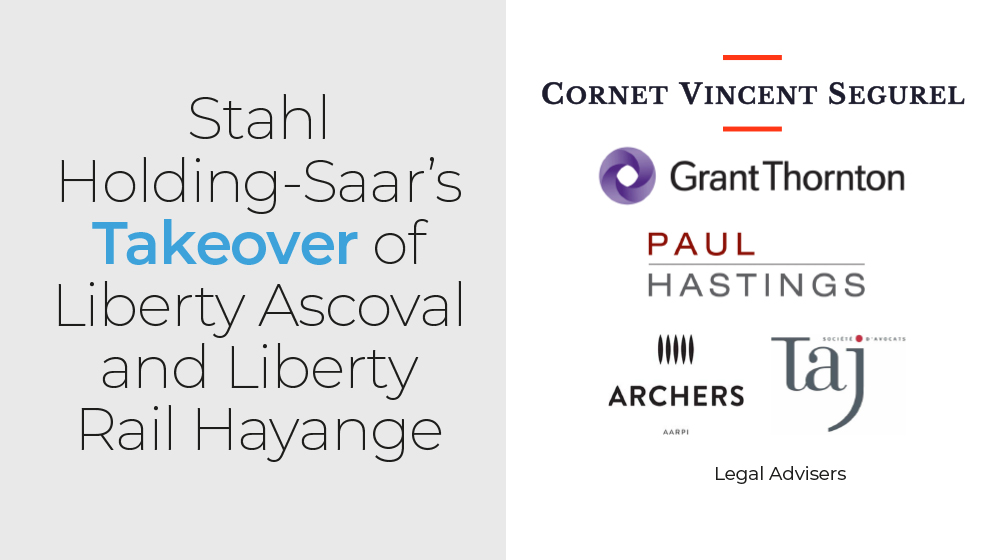 Stahl Holding-Saar’s Takeover of Liberty Ascoval and Liberty Rail Hayange