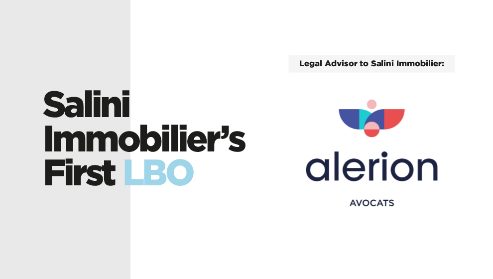 Alerion Avocats advised on the transaction.