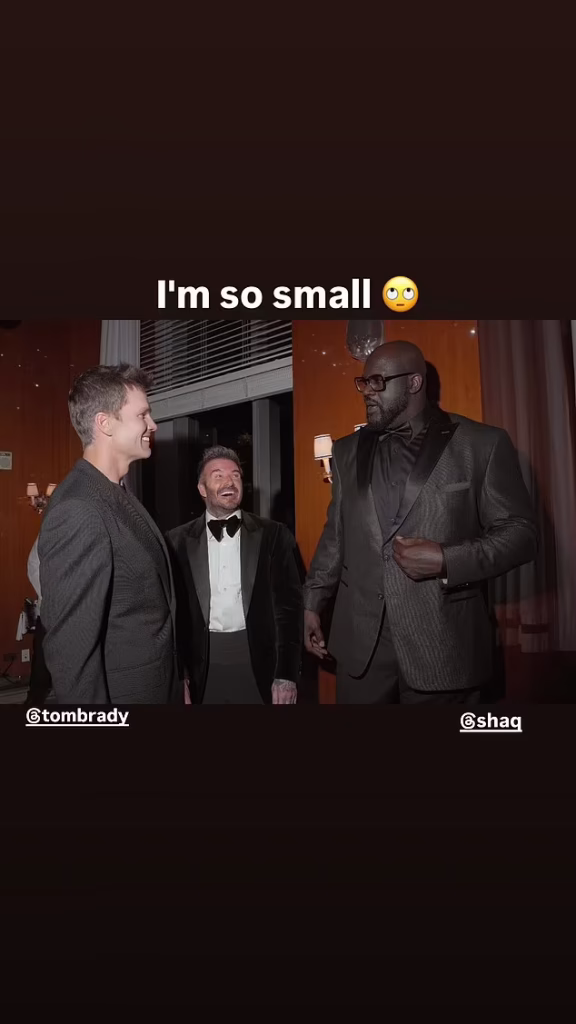 "Sports legends Tom Brady and Shaquille O’Neal also dropped by, adding even more star power to the night.