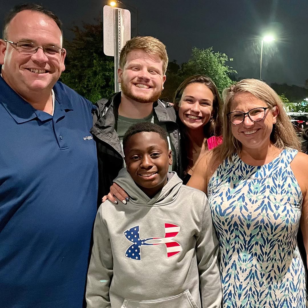 Little Ronnie and his new family 