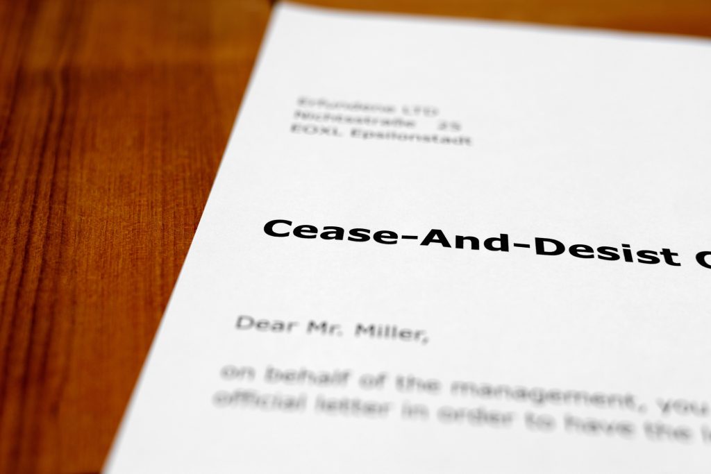 Are Cease and Desist Letters Public Record?