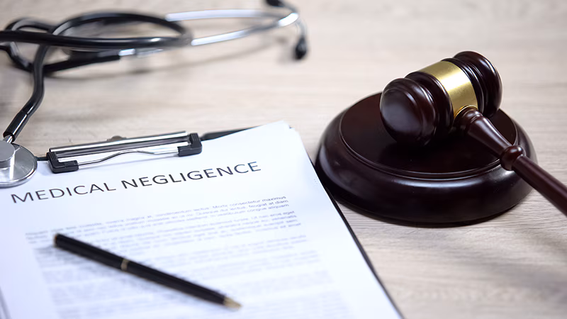 Medical Malpractice and Professional Negligence gavel