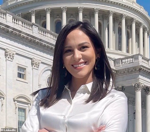 Congressional aide Regina Aviles, 35, standing outside the U.S. Capitol building in Washington, D.C.