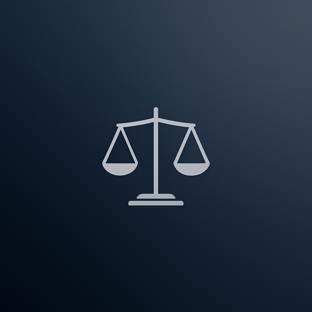 Abstract gradient background with a minimal legal icon representing the article’s topic.