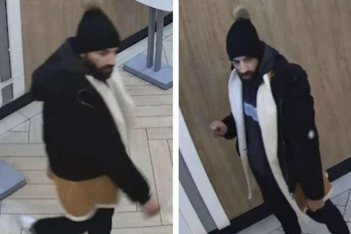 CCTV images released by Nottinghamshire Police showing a man sought in a distraction theft investigation.