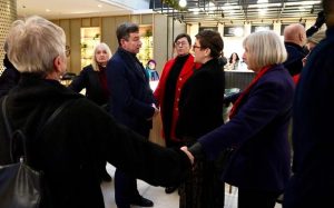 Anti-pollution protesters surround Southern Water CEO Lawrence Gosden inside a London conference venue during a citizen’s arrest attempt.