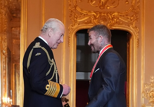 David Beckham Knighted by King Charles