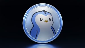 PENGU cryptocurrency logo featuring the Pudgy Penguins penguin mascot