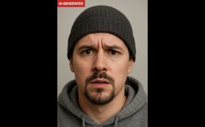 AI-generated composite image released by Goodyear police based on a witness interview.