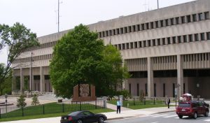 Exterior of a state supreme court building where disciplinary and regulatory decisions are issued