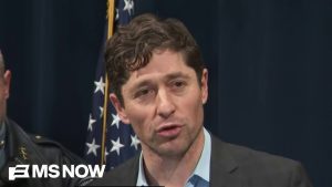Minneapolis Mayor Jacob Frey speaks during a press conference at City Hall.