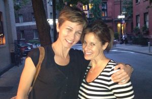 Stephanie Gosk with wife Jenna Wolfe